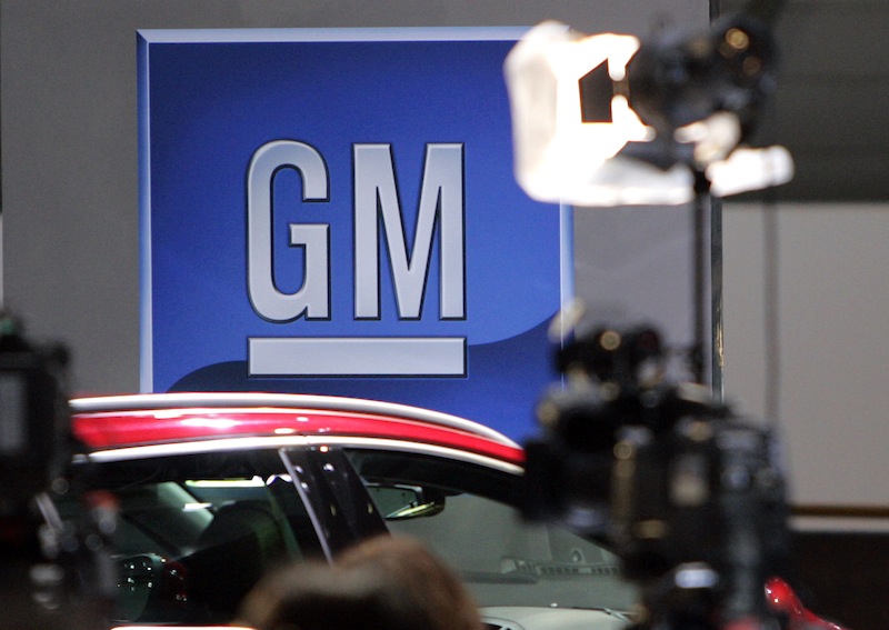 The logo of American carmaker General Motors (GM). u00e2u20acu201d AFP pic