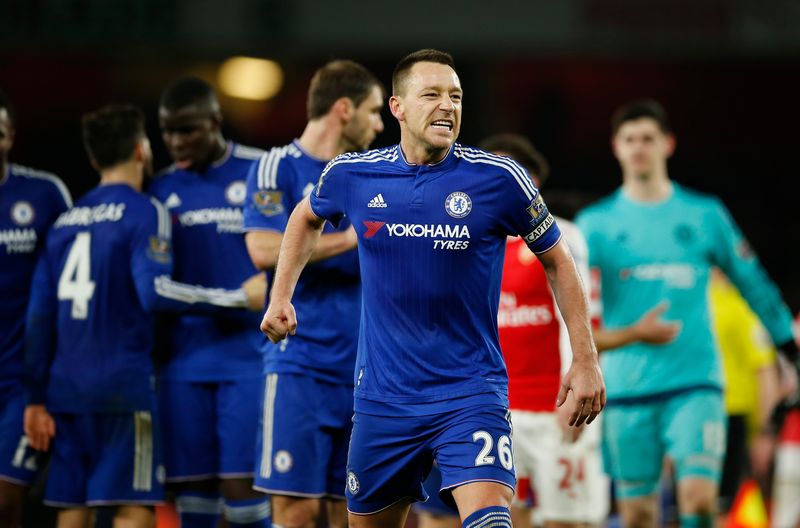 Chelsea's John Terry celebrates at the end of the match against Arsenal in the English Premier League at the Emirates, January 24, 2016. u00e2u20acu201d Reuters pic