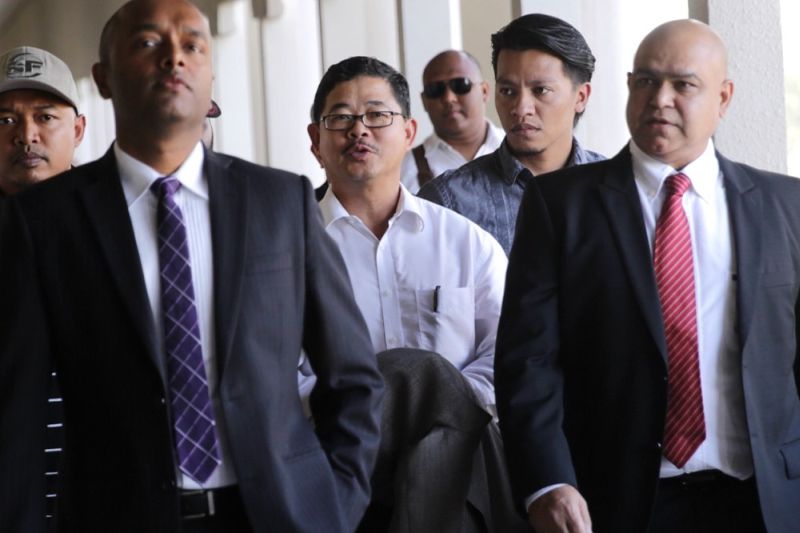 MACC to charge ex-KL CID chief Datuk Ku Chin Wah (centre), January 22, 2016. u00e2u20acu2022 Picture by Choo Choy May