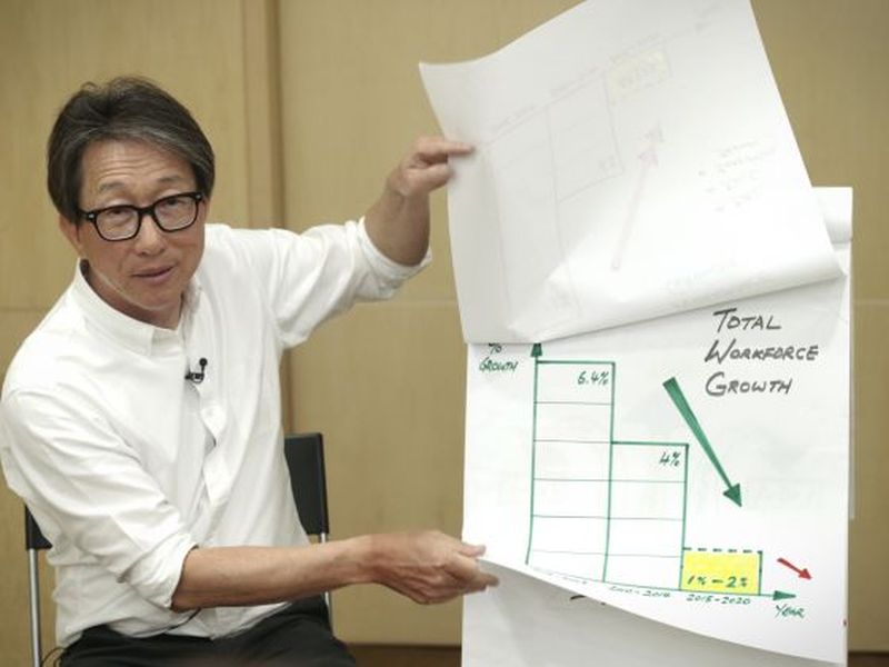 Manpower Minister Lim Swee Say estimates that local workforce growth would remain slow for the next five years u00e2u20acu2022 at about one per cent yearly. u00e2u20acu2022 TODAY pic