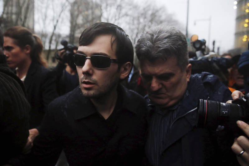 File photo of Martin Shkreli, CEO of Turing Pharmaceuticals and KaloBios Pharmaceuticals Inc, departing US Federal Court in New York. u00e2u20acu201d Reuters pic