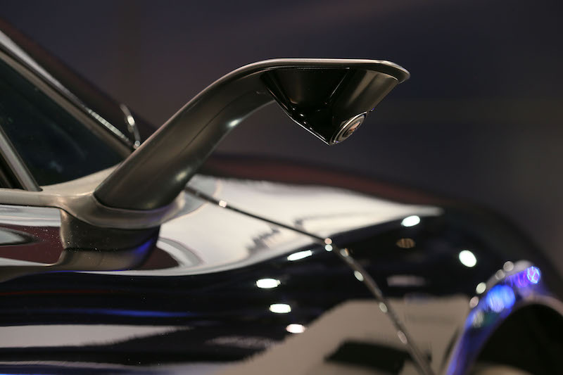 Aerodynamic digital cameras replace the wing mirrors of the standard 675LT Coupé. — McLaren pic