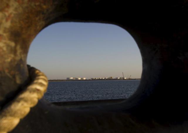 A general view of an oil dock, seen from a ship at the port of Kalantari in the city of Chabahar, 300km east of the Strait of Hormuz in this January 17, 2012, file photo. Reuters