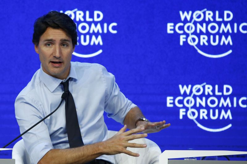 Justin Trudeau, Prime Minister of Canada, at the annual meeting of the World Economic Forum (WEF) in Davos, Switzerland, January 22, 2016. REUTERS/Ruben Sprich