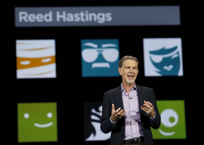 Reed Hastings, co-founder and CEO of Netflix, speaks during a keynote address at the 2016 CES trade show in Las Vegas, Nevada January 6, 2016. u00e2u20acu201d Reuters pic