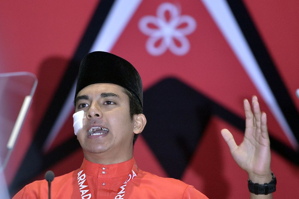 Parti Pribumi Bersatu Malaysia Armada leader Syed Saddiq Abdul Rahman speaks at its first annual general meeting this morning in Putrajaya December 29, 2018. u00e2u20acu2022 Picture by Mukhriz Hazim