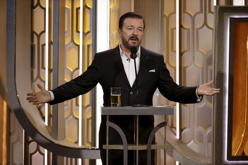 Ricky Gervais hosts the 73rd Golden Globe Awards in Beverly Hills, California, January 10, 2016. u00e2u20acu201d Reuters pic