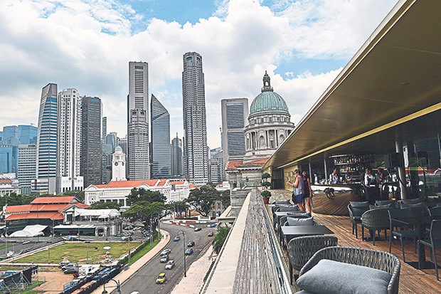 A general view of the financial business district buildings in Singapore on November 25, 2015. — AFP pic