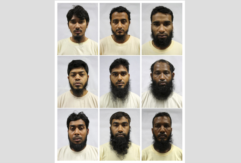 A combination of Singaporeu00e2u20acu2122s Ministry of Home Affairs mugshots of Bangladeshi construction workers arrested between Nov 16 and Dec 1, 2015 under the Internal Security Act for supporting Islamist groups. u00e2u20acu201d Singapore Ministry of Home Affairs/Reuters pic