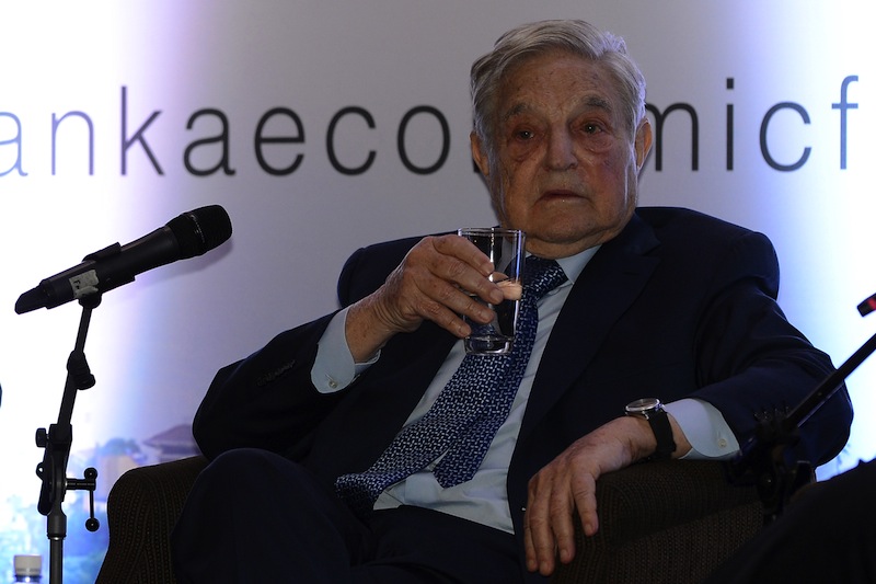 Hungarian-born US magnate and philanthropist George Soros attends an economic forum in Colombo on January 7, 2016. u00e2u20acu201d AFP pic