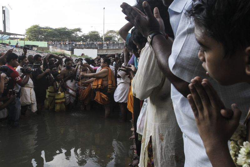 Hindu devotees at the Batu Caves temple in Selangor, January 24, 2016. u00e2u20acu2022 Picture by Yusof Mat Isa
