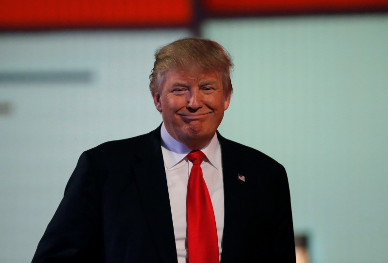 Donald Trump smiles during the Fox Business Network Republican presidential candidates debate in North Charleston, South Carolina, January 14, 2016. u00e2u20acu201d Reuters pic