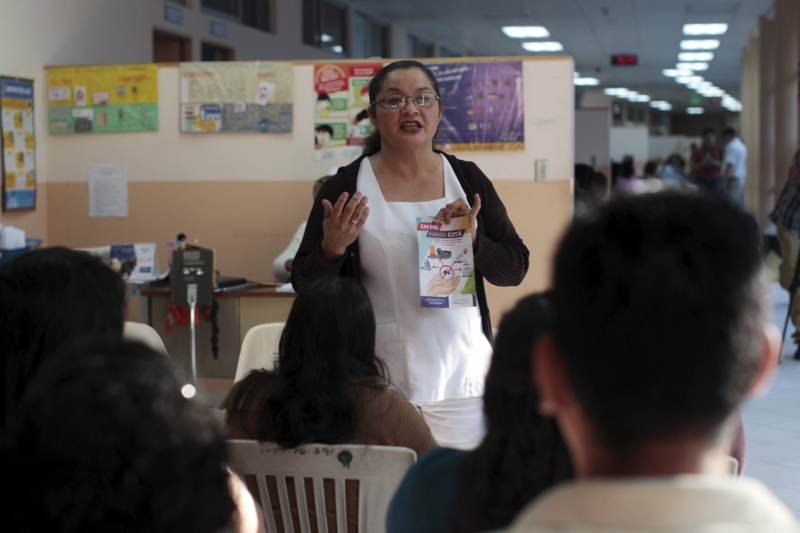 Patients participate in a Zika prevention talk as they wait to be attended to at the Women's National Hospital in San Salvador, El Salvador January 29, 2016. u00e2u20acu201d Reuters pic
