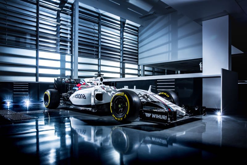 A recent but undated handout picture released by Williams Martini Racing on February 19, 2016 shows the Williams Mercedes FW38 Formula One racing car at the Williams factory in Oxfordshire, southern England. u00e2u20acu201d AFP pic