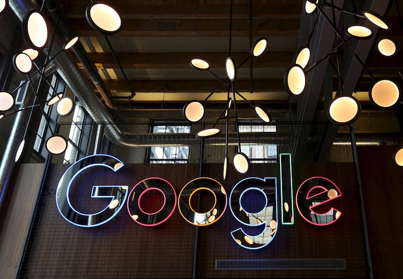 The neon Google sign in the foyer of Googleu00e2u20acu2122s new Canadian engineering headquarters in Kitchener-Waterloo, Ontario January 14, 2016. u00e2u20acu201d Reuters pic
