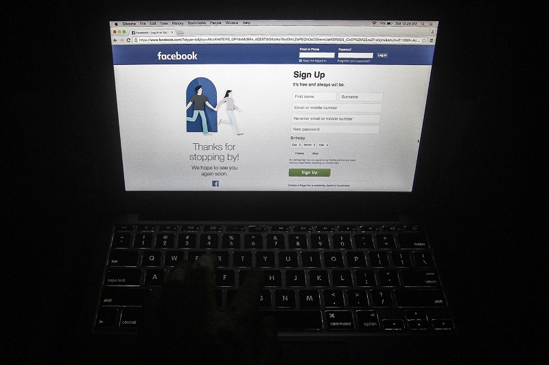 The default login screen for Facebook is displayed on a personal computer. u00e2u20acu201d Picture by Yusof Mat Isa