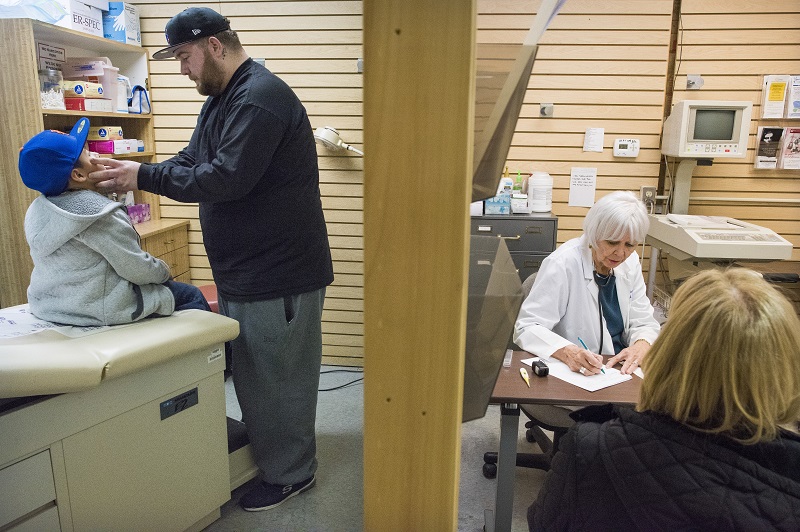 Patients at free medical clinic in Newton, New Jersey, January 28, 2016. u00e2u20acu2022 Picture by Joshua Bright/The New York Times