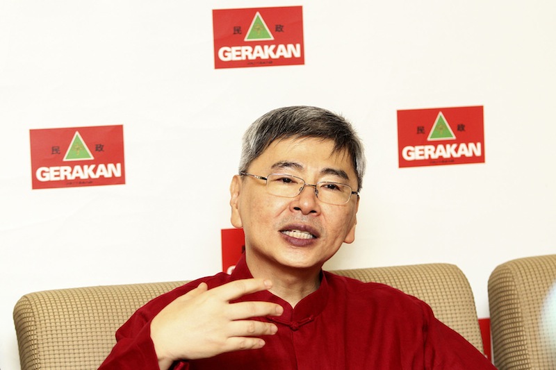 Gerakan President, Datuk Mah Siew Keong speaks during a press conference at PGRM Tower in Cheras. u00e2u20acu201d Picture by Yusof Mat Isa