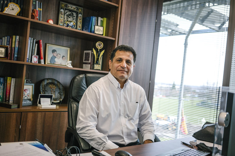 Rahim Tafazolli, director of the University of Surrey’s research centre that oversees the 5G project, which includes almost 70 powerful radio antennas around the two-square-mile campus, in Guildford, England, February 16, 2016. — Picture by Tom Jamieson/The New York Times