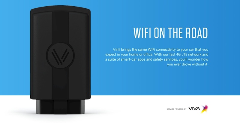 Promotional image for Vinli connected car dongle.u00c2u00a0u00e2u20acu201d AFP pic