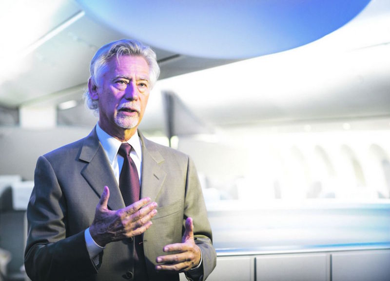 Boeingu00e2u20acu2122s Blake Emery explaining the finer points of how an aircraft can make you feel better with the subtlest of changes. u00e2u20acu201d TODAY pic