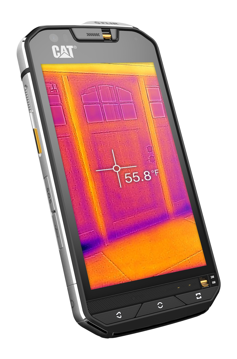 The Cat S60 has a built-in thermal imaging camera that can measure surface temperature from several metres away. u00e2u20acu201d Cat pic via AFP