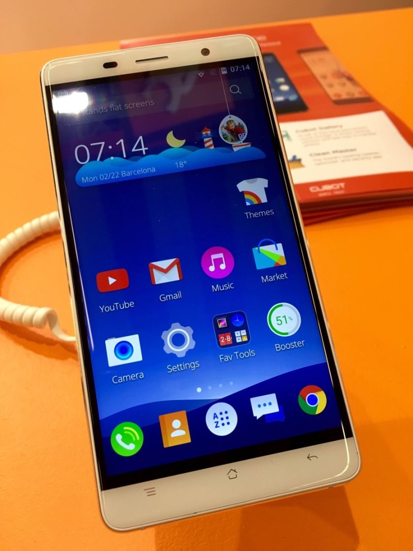 Cubot's CheetahPhone handset is set for an April European launch. u00e2u20acu201d AFP pic