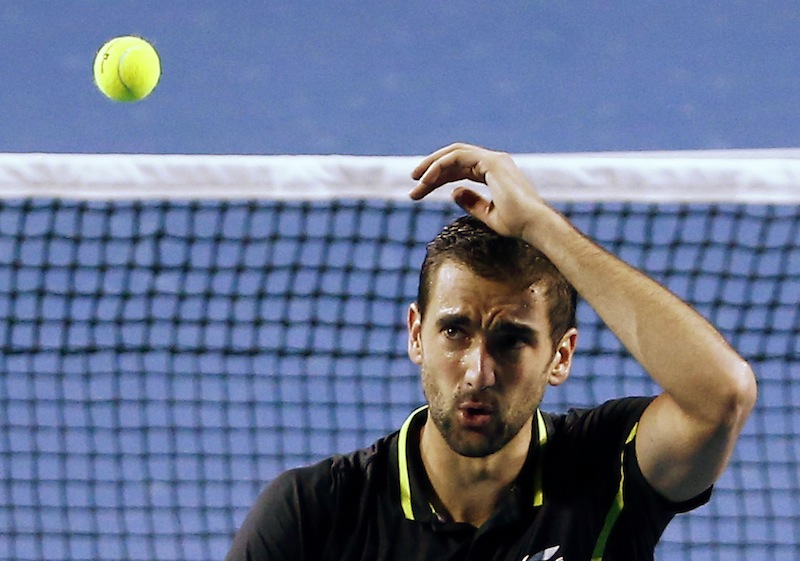 Croatia's Marin Cilic reacts after missing a shot during his third round match against Spain's Roberto Bautista Agut at the Australian Open tennis tournament at Melbourne Park, Australia, January 22, 2016.u00e2u20acu201d Reuters pic