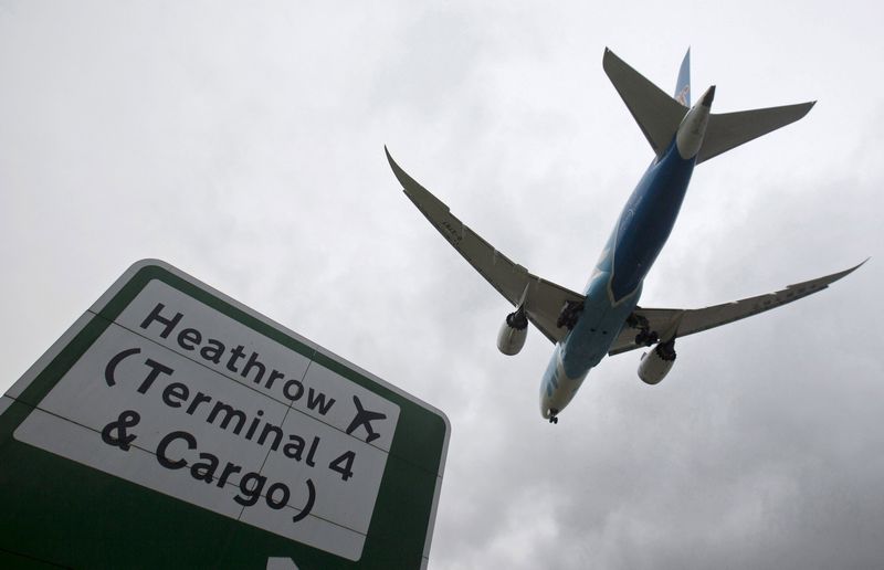 An aircraft lands at Heathrow Airport near London, December 11, 2015. u00e2u20acu201d Reuters pic