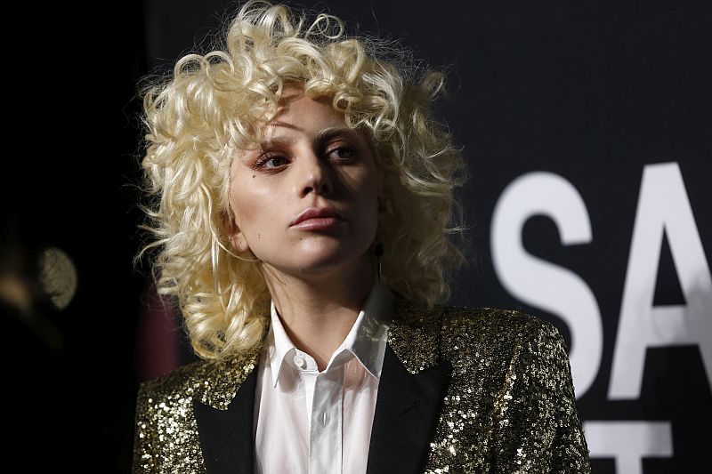 Lady Gaga poses as she arrives for the Saint Laurent fall collection fashion show at the Hollywood Palladium in Los Angeles, California February 10, 2016. u00e2u20acu201d Reuters pic
