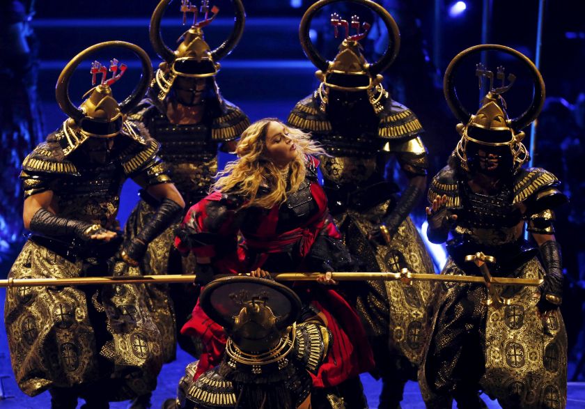 Madonna performs during her Rebel Heart Tour concert at Studio City in Macau, China February 21, 2016. u00e2u20acu201d Reuters pic