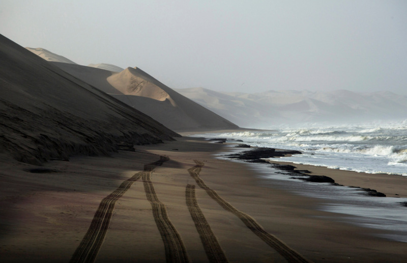 The beach near Sandwich Harbour. u00e2u20acu201d Joao Silva/The New York Times pic