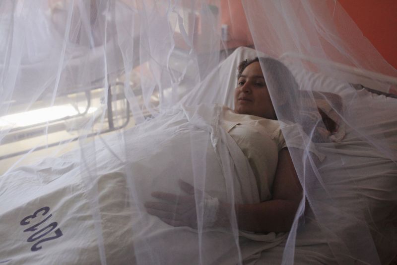 Pregnant women are covered with mosquito nets at at a hospital in an effort to prevent being bitten by mosquitoes that might carry Zika, Dengue and Chikungunya viruses. u00e2u20acu2022 Reuters pic