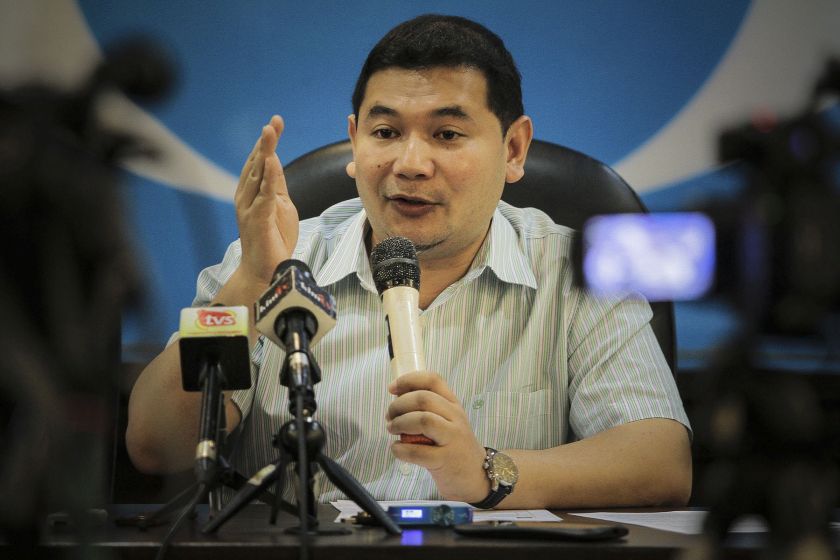 Rafizi Ramli speaks to members of the media during a press conference at PKR HQ in Damansara February 24, 2016. u00e2u20acu201d Picture by Yusof Mat Isa