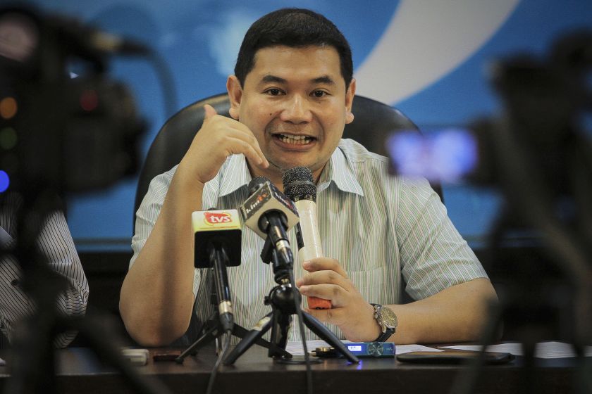 Rafizi Ramli speaks to members of the media during a press conference at PKR HQ in Damansara February 24, 2016. u00e2u20acu201d Picture by Yusof Mat Isa