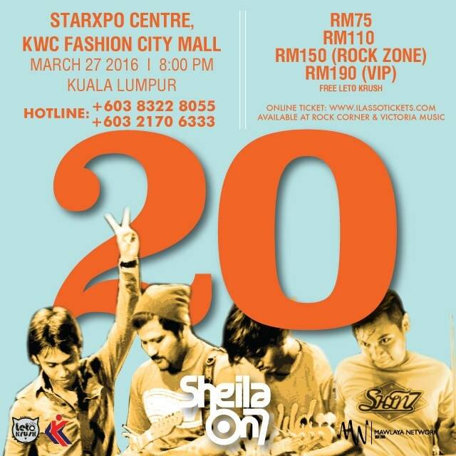 The poster for Sheila On 7’s 20th anniversary concert in Kuala Lumpur. — Picture via Facebook/Sheila On 7