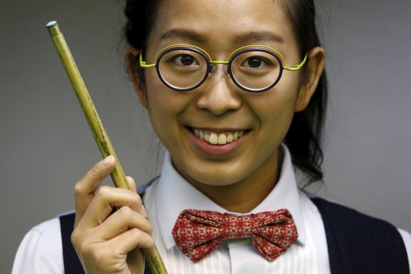 Ng On Yee, 25, 2015 Ladies World Snooker Championship winner, Reuters interview in Hong Kong, January 27, 2016, bid to reach main draw, menu00e2u20acu2122s world championships. REUTERS/Bobby Yip