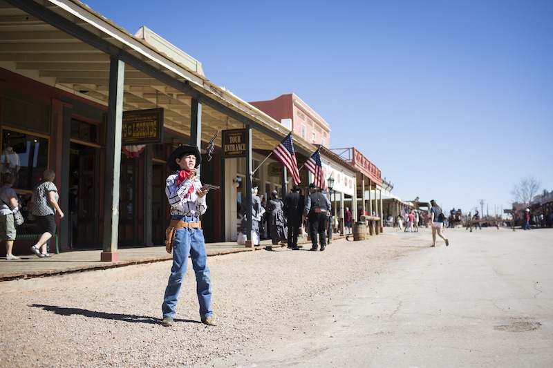 Jesse Forbes, 11, demonstrates his pistol spinning during Vigilante Days in Tombstone, Ariz., Feb. 13, 2016. u00e2u20acu201d NYT pic