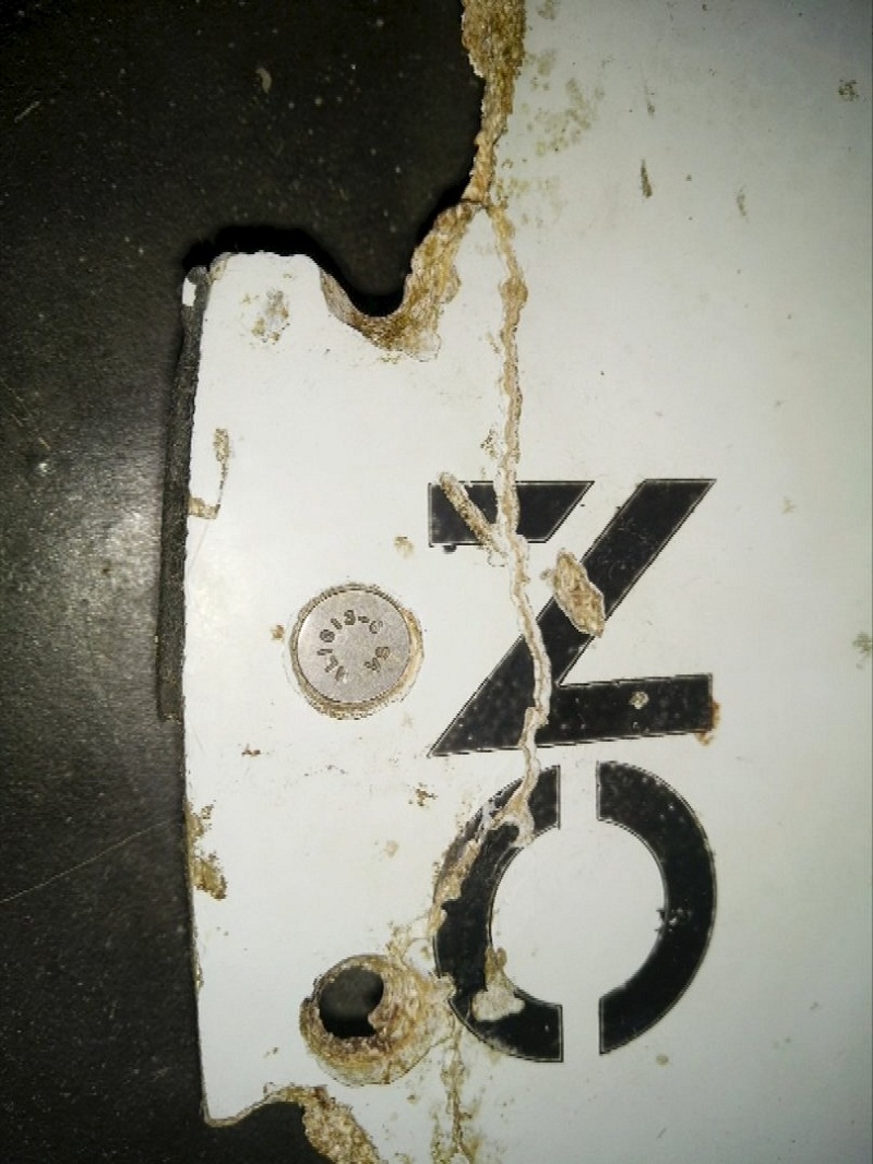 A photograph of debris thought to be from the missing Malaysian Airlines MH370 plane is seen in this still image taken from video shot March 3, 2016. — Reuters pic