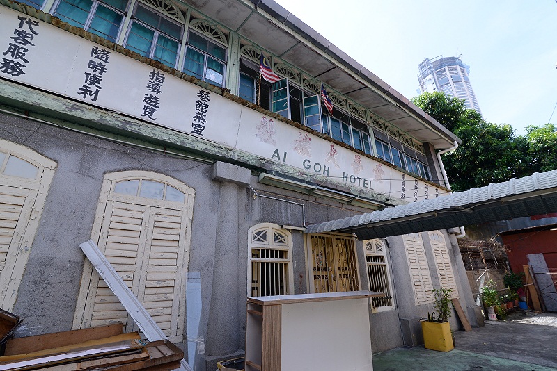 The now closed Ai Goh Hotel is one of the 55 properties in George Town owned by a Hong Kong based company.