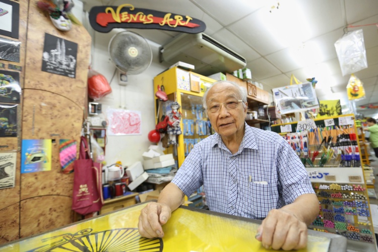 Yap Chin Fatt, 84, chose the u00e2u20acu02dcartisticu00e2u20acu2122 word Venus for his iconic store in Petaling Street that has stood the test of time for almost half a century. u00e2u20acu201d Picture by Saw Siow Feng