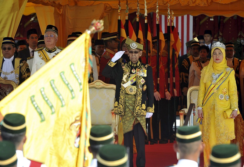  Yang di-Pertuan Agong Tuanku Abdul Halim Muu00e2u20acu2122adzam Shah (centre) during the first Parliament meeting of the year, in Kuala Lumpur March 7, 2016. u00e2u20acu201d Bernama pic