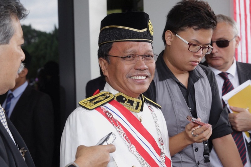 Datuk Seri Shafie Apdal (centre) after the first Parliament meeting of the year, in Kuala Lumpur March 7, 2016. u00e2u20acu201d Picture by Choo Choy May