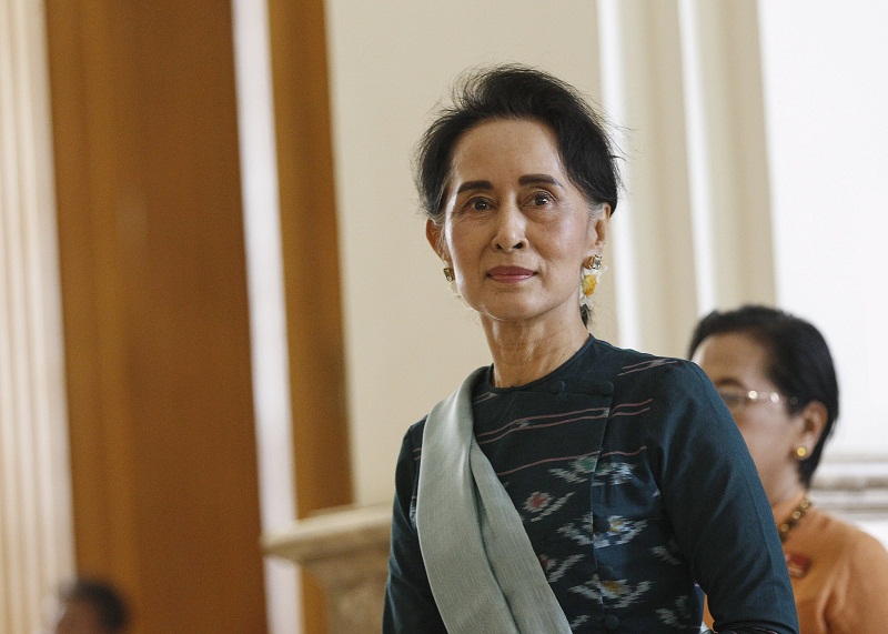 National League for Democracy (NLD) party leader Aung San Suu Kyi arrives at the Union Parliament in Naypyitaw, Myanmar March 15, 2016. u00e2u20acu201d Reuters pic