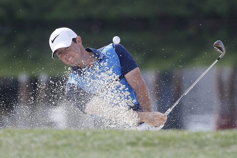 Rory McIlroy of Northern Ireland blasts from the green side bunker on the 17th hole during the second round of the Arnold Palmer Invitational presented by MasterCard at Bay Hill Club and Lodge in Orlando March 18, 2016. u00e2u20acu201d Reuters pic