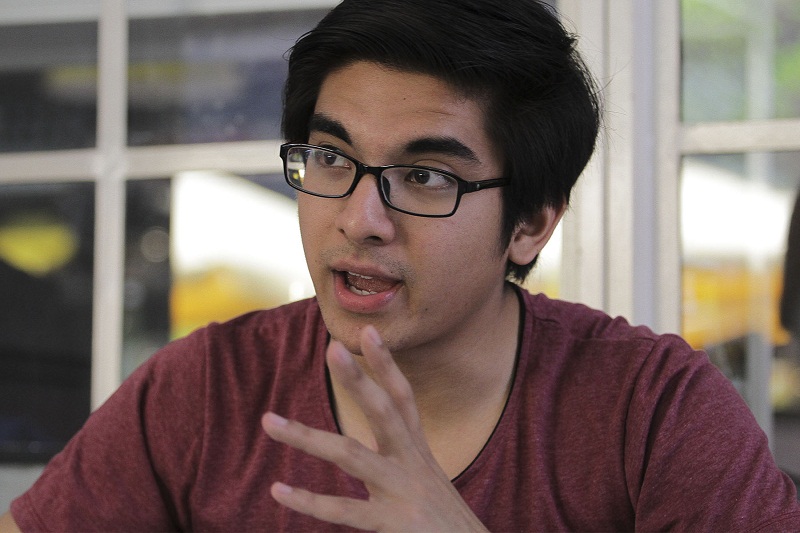 Youth activist Syed Saddiq Abdul Rahman speaks during an interview with Malay Mail Online, Kuala Lumpur March 26, 2016. u00e2u20acu201d Picture by Yusof Mat Isa 