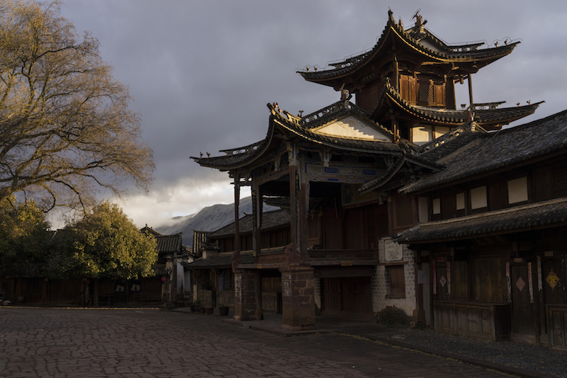 A theatre in the square of Sideng Village in the old town centre of Shaxi, China, January 28, 2016. — Picture by Adam Dean/The New York Times