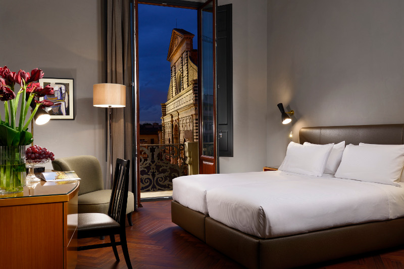 A guest room at the three-story Hotel Garibaldi Blu in Florence, Italy. — Handout picture via The New York Times