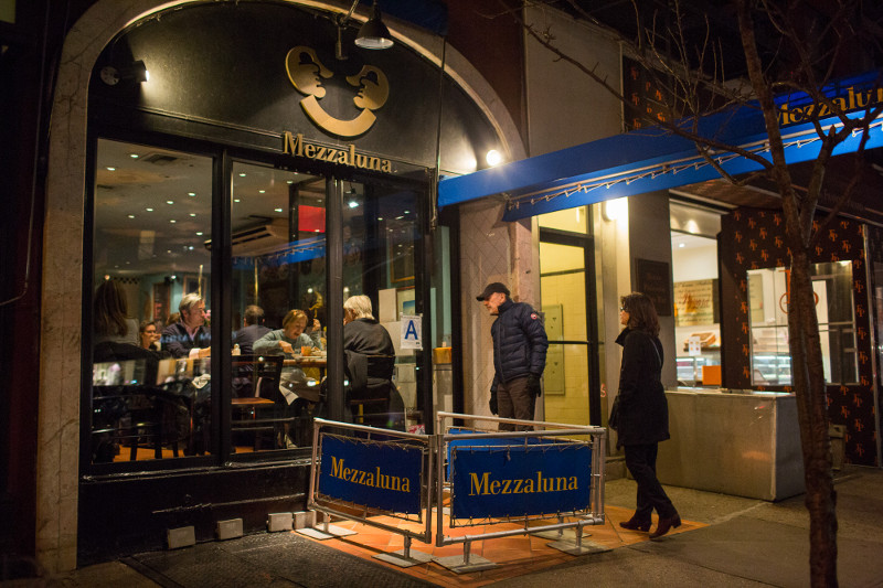 Mezzaluna, the iconic trattoria which opened in 1984 in New York, March 1, 2016.
