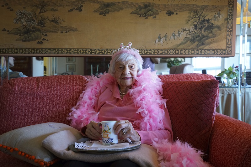 Mimi Greeley, who recently turned 100, grew up in Stroudsburg, and wanted to be a nurse since childhood, at her apartment in New York, March 2, 2016. At 18, she moved to New York and enrolled in nursing school at New York Hospital, and eventually headed to Fort Devens in Massachusetts as part of the Ninth General Hospital unit. — Picture by Nicole Bengiveno/The New York Times